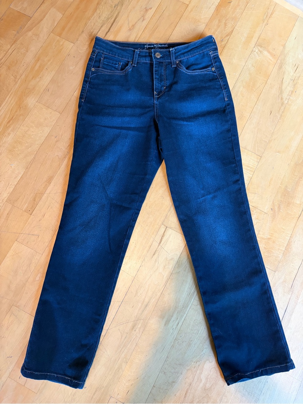 Gloria Vanderbilt All-Around Slimming Effect Rail Straight Denim Jeans Women 6